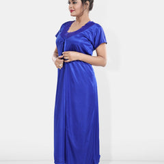 Be You Maxi Satin Wrap Nightdress With Robe