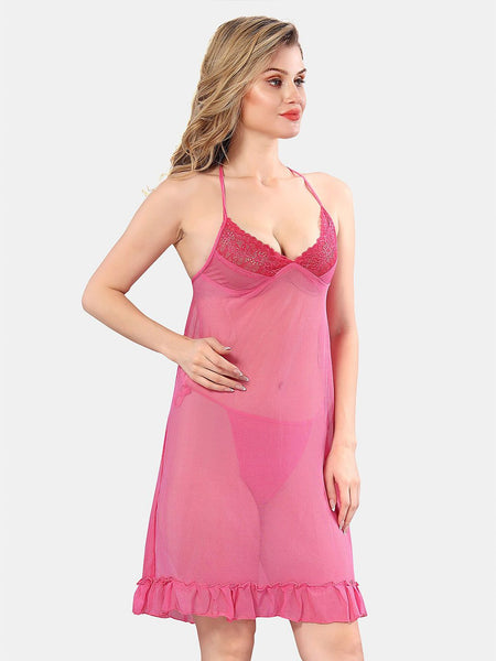 Be You Shoulder Straps Net Baby Doll