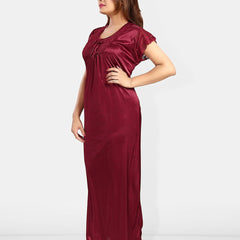 Be You Lace Satin Maxi Nightdress