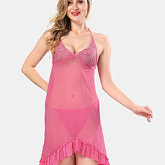 Be You Shoulder Straps Net Baby Doll
