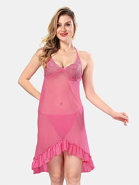 Be You Shoulder Straps Net Baby Doll
