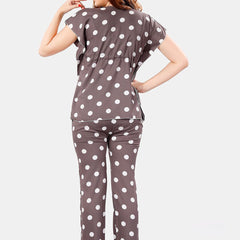 Be You Polka Dots Printed Kaftan Night Suit