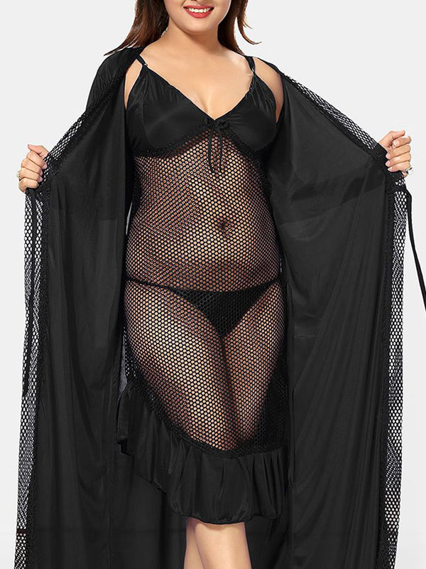 Be You V-Neck Maxi Wrap Nightdress