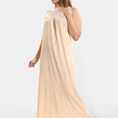 Be You Lace Cotton Maxi Nightdress
