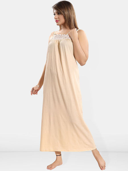 Be You Lace Cotton Maxi Nightdress