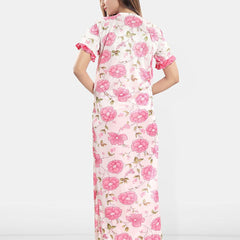 Be You Printed V-Neck Maxi Nightdress