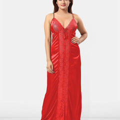 Be You Women Shoulder Straps Sleeveless Maxi Nightdress