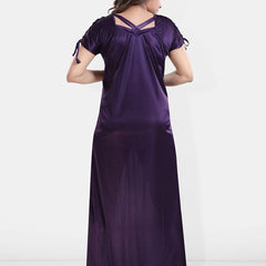 Be You V-Neck Satin Maxi Sweat Nightdress