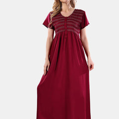 Be You Round Neck Maxi Nightdress