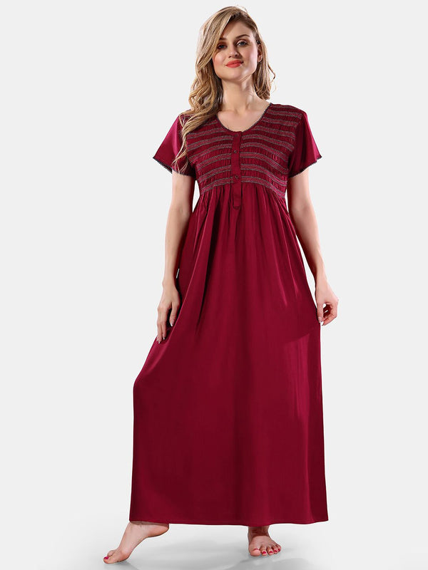 Be You Round Neck Maxi Nightdress