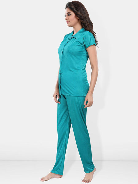 Be You Satin Shirt & Lounge Pant Night Suit