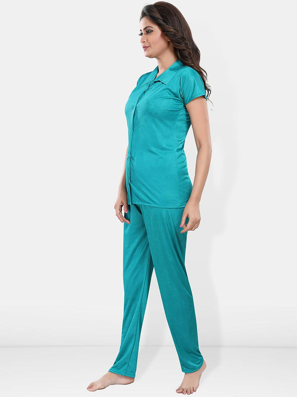 Be You Satin Shirt & Lounge Pant Night Suit