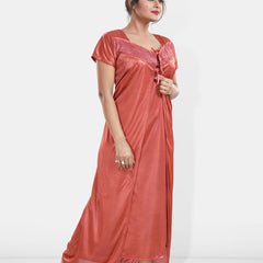 Be You Maxi Satin Wrap Nightdress With Robe