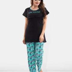 Be You Typography Printed Maternity Night Suit
