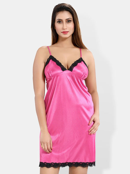 Be You Sleeveless Net Nightdress With Robe