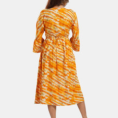 Be You Abstract Printed A Line Maternity Dress