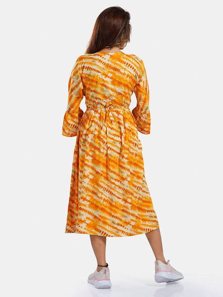 Be You Abstract Printed A Line Maternity Dress