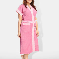Be You Women Cotton Anti-bacterial Super Soft Bath Robe With Belt