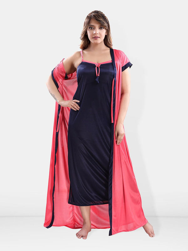 Be You Satin Maxi Nightdress With Robe