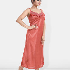 Be You Maxi Satin Wrap Nightdress With Robe
