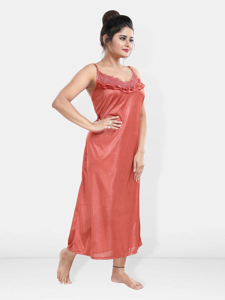 Be You Maxi Satin Wrap Nightdress With Robe