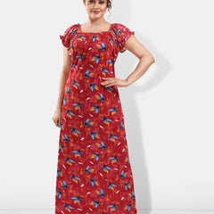 Be You Floral Printed Satin Maxi Nightdress