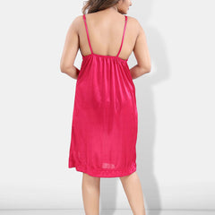 Be You Women Pink Nightdress with Robe