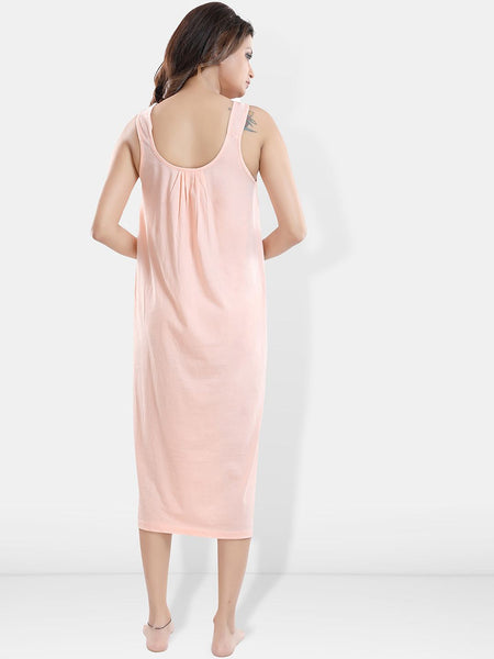 Be You Sleeveless Cotton Midi Nightdress