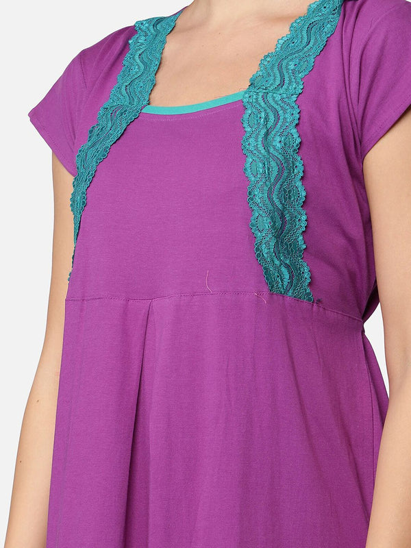 Be You Purple Maxi Nightdress