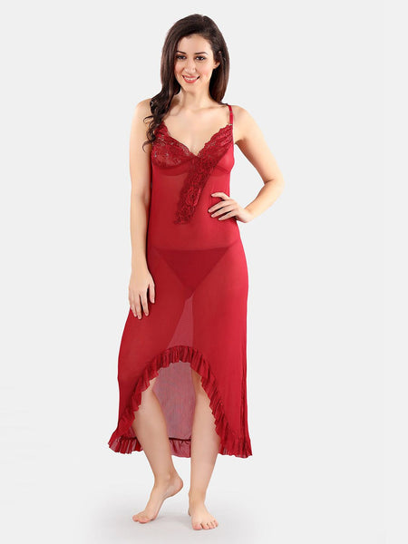 Be You Net Baby Doll With High-Low