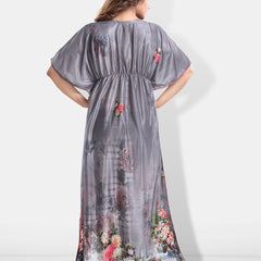 Be You Floral Printed Kaftan Nightdress