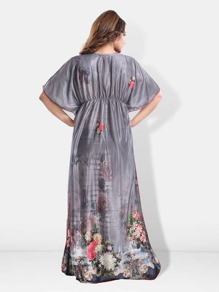 Be You Floral Printed Kaftan Nightdress