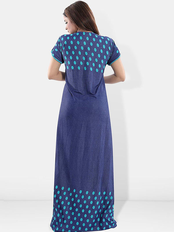 Be You Printed Maternity Satin Maxi Nightdress