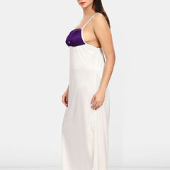 Be You Women Satin Nighty with Robe Nightdress