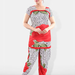 Be You Floral Printed Satin Night suit