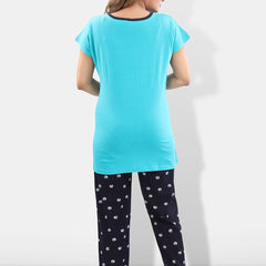 Be You Typography Printed Maternity Night Suit