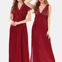 Be You Satin Maxi Nightdress With Robe