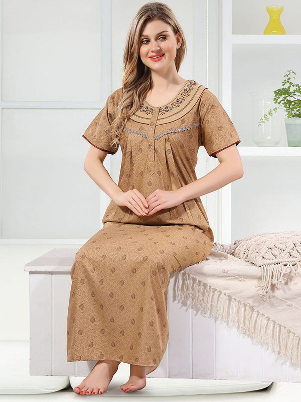 Be You Conversational Printed Maxi Nightdress