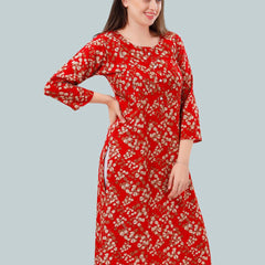 Be You Women Floral Printed Maternity Kurta