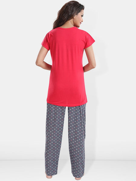 Be You Printed T-shirt With Pyjamas