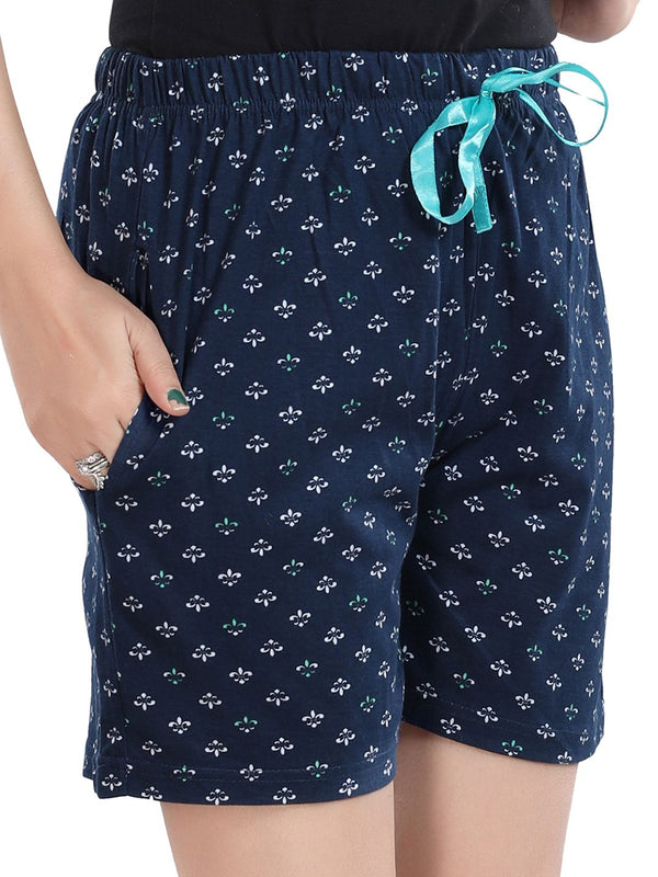 Be You Women Floral Printed Lounge Shorts