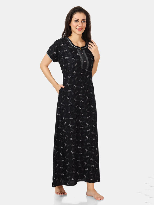 Be You Floral Printed Maxi Nightdress