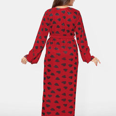 Be You Women Conversational Printed Maxi Nightdress