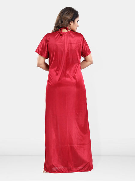 Be You Satin Wrap Nightdress With Robe
