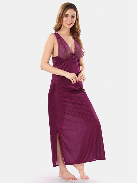 Be You Satin Maxi Nightdress With Robe