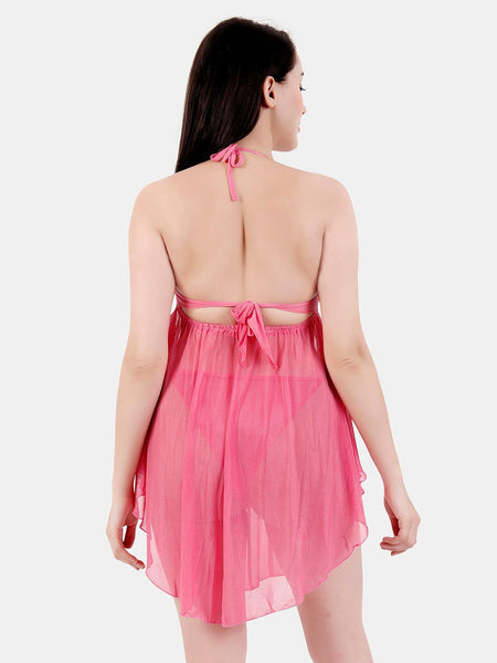 Be You Halter Neck Net Baby Doll