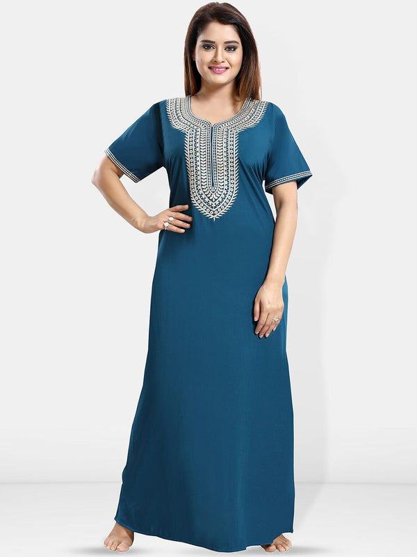 Be You Embroidered Maxi Nightdress