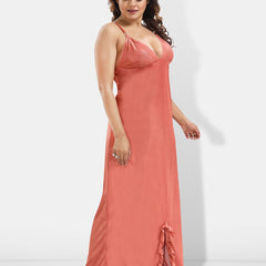 Be You 6 Piece Satin Maxi Nightdress