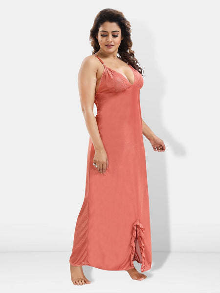 Be You 6 Piece Satin Maxi Nightdress