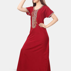 Be You Floral Embroidered Maxi Nightdress